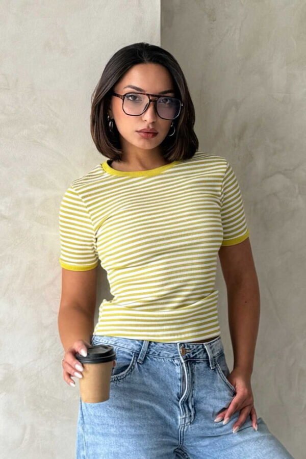 T-shirt En Gros À Rayures Peanut