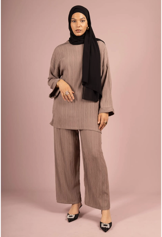 Abaya ensemble Taupe
