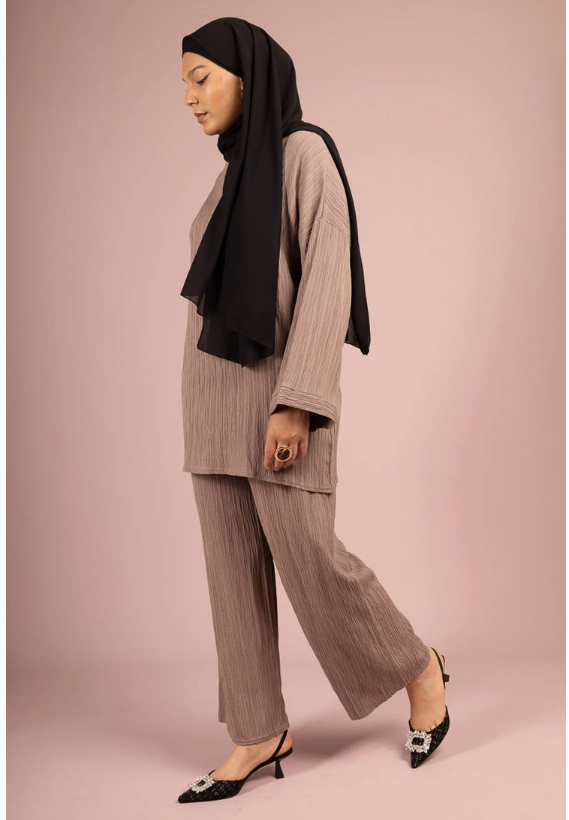 Abaya ensemble Taupe